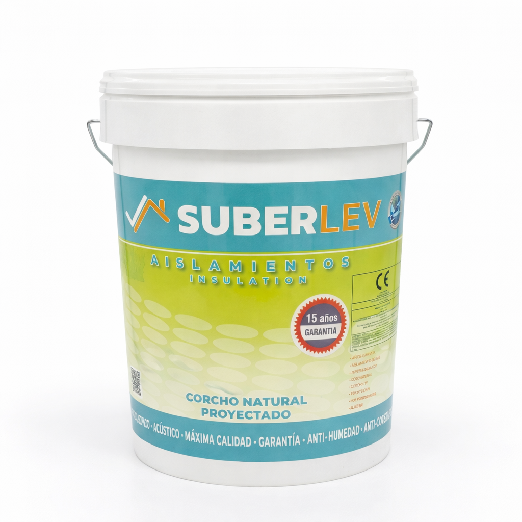 Corcho Natural Proyectado Cubiertas y Fachadas